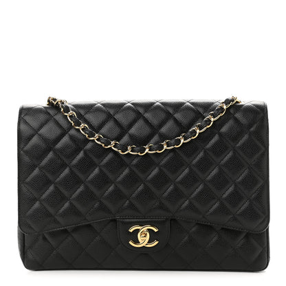 Chanel Caviar Quilted Maxi Double Flap Black 1 of 10