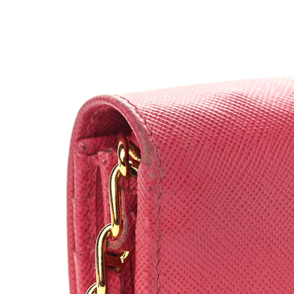 Prada Saffiano Metal Oro Chain Wallet Tamaris 11 of 14