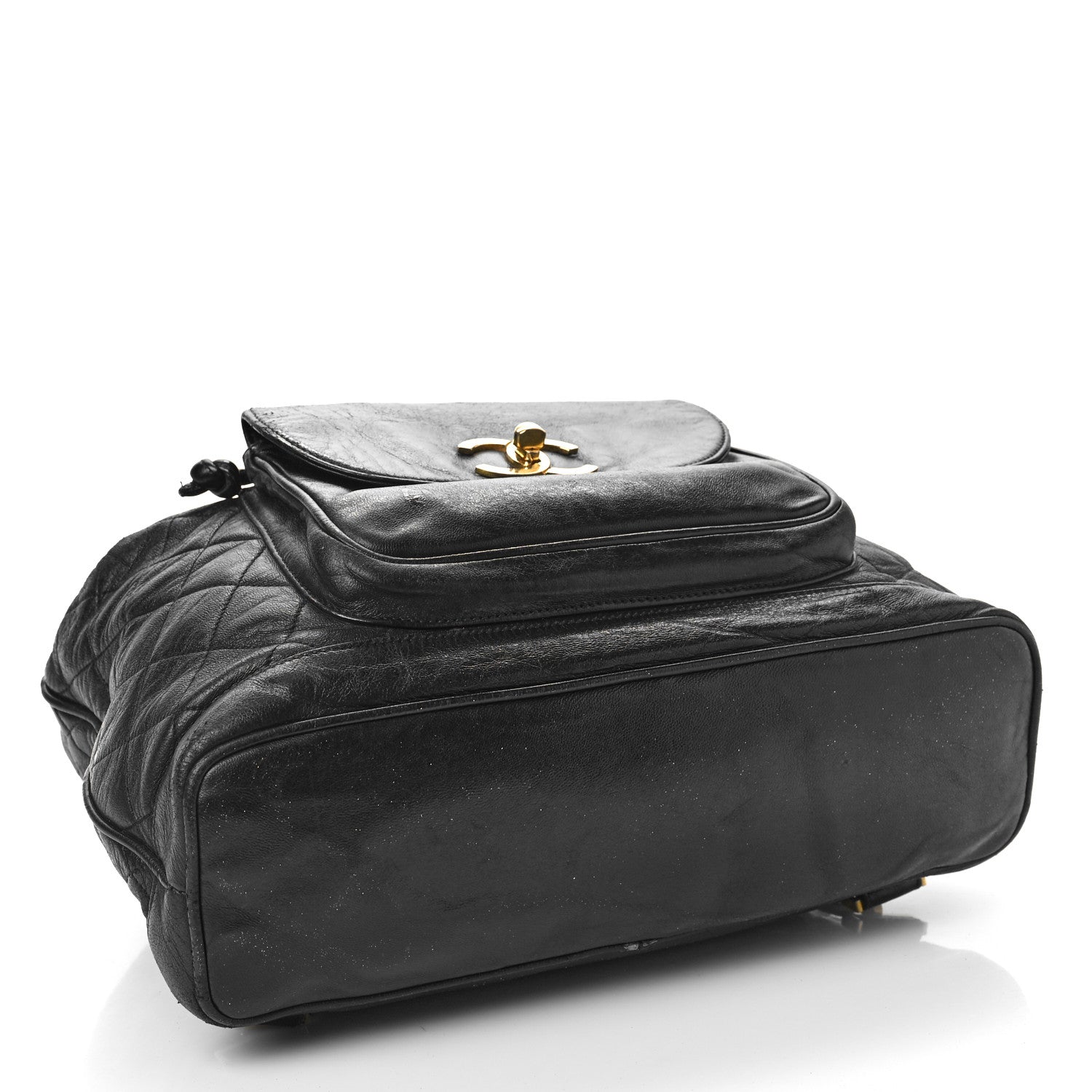 Chanel Lambskin Quilted Backpack Black 3 of 11