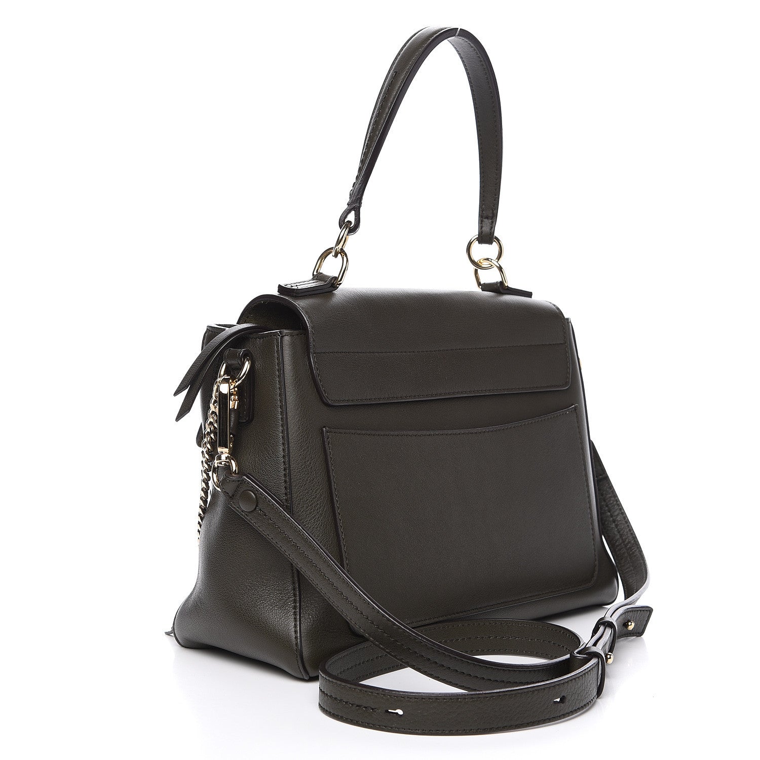 Chloe Calfskin Small Faye Day Shoulder Bag Deep Forest 2 of 8