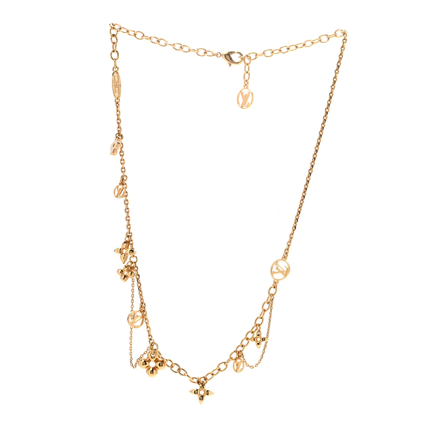 Metal Blooming Supple Necklace Gold