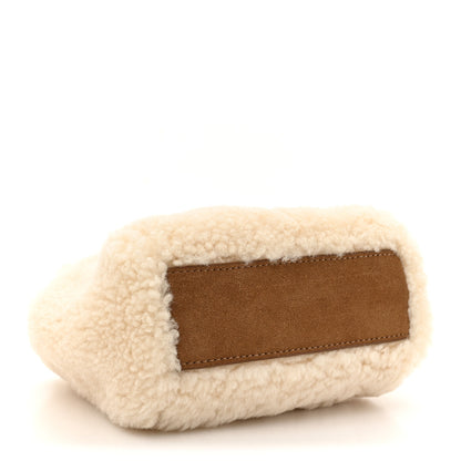 Telfar X UGG Suede Shearling Reverse Small Shopping Bag Natural 4 of 10