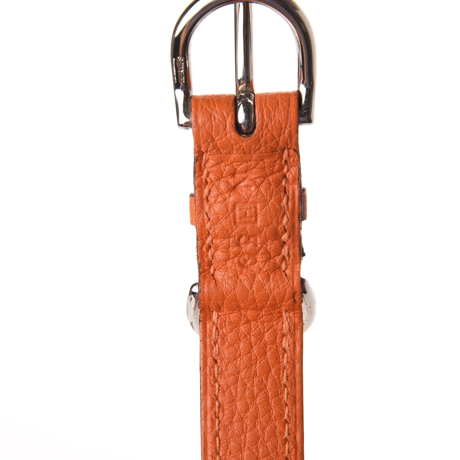 Hermes Togo Pet Collar M Orange 5 of 6