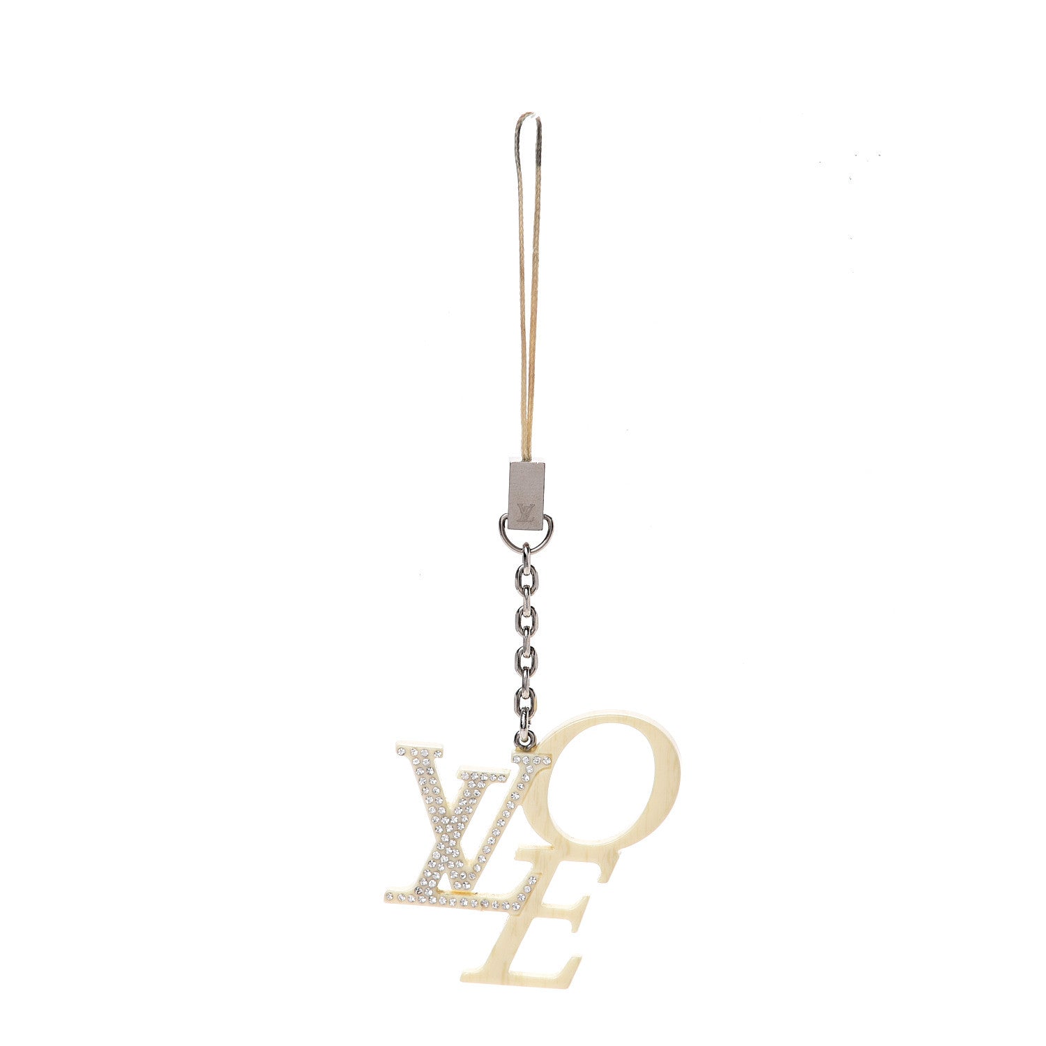 Louis Vuitton Crystal Thats Love LVoe Phone Charm 1 of 4