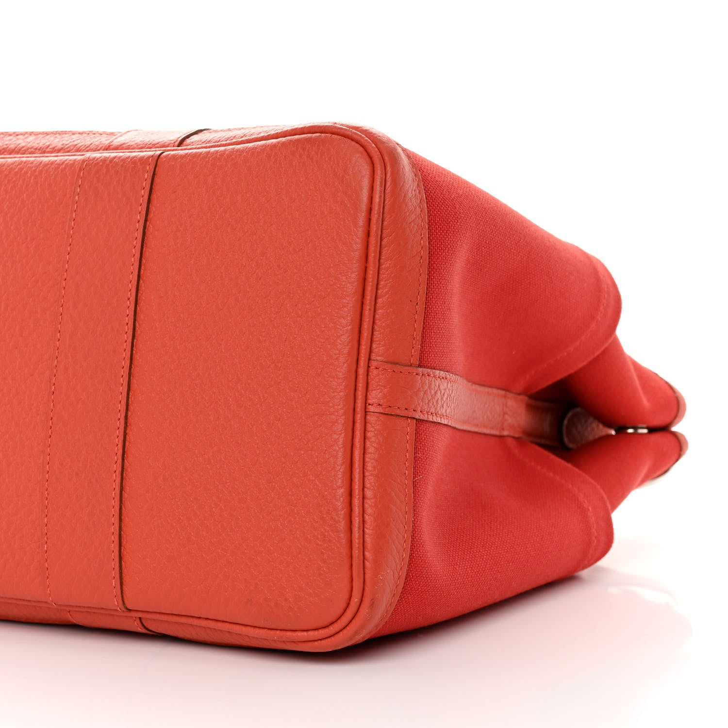 Hermes Toile Militaire Vache Country Garden Party Pockets 36 MM Rouge Tomate Capucine 11 of 17