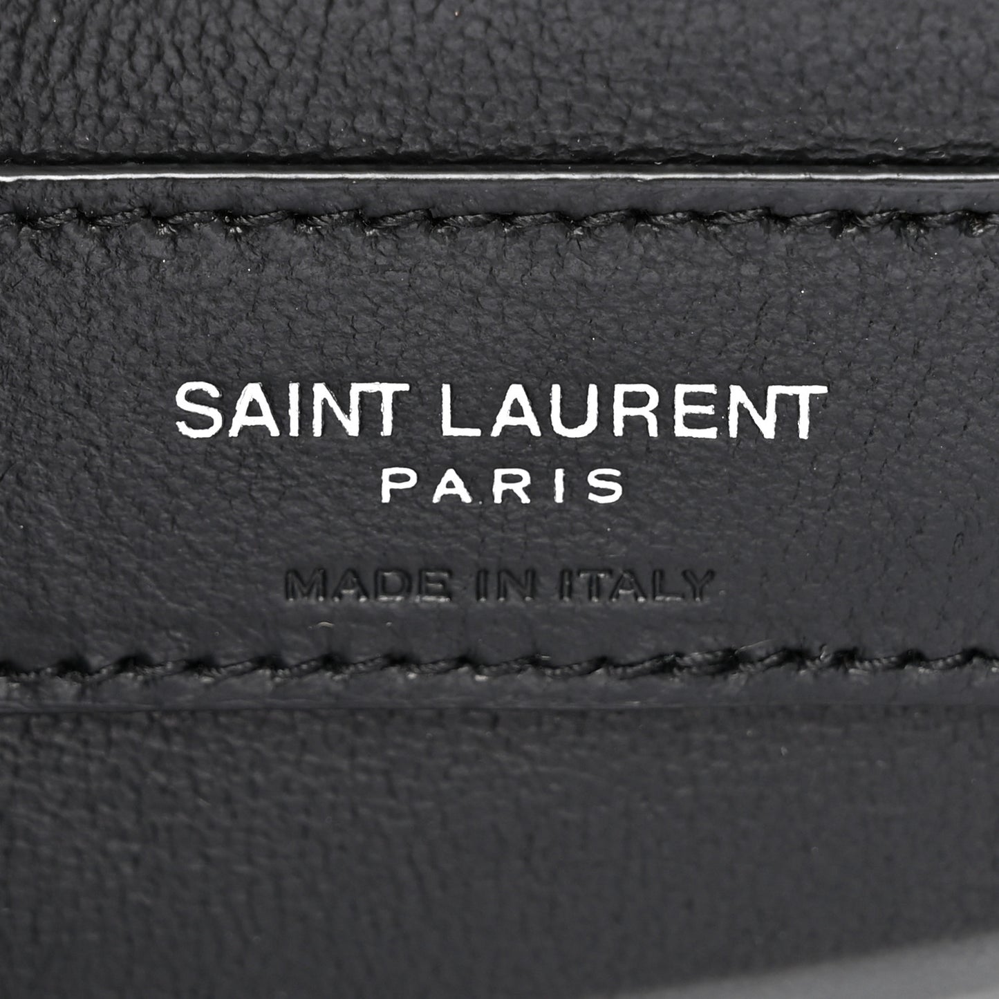 Patent Textured Striped Small Classic Monogram Kate Tassel Satchel Black