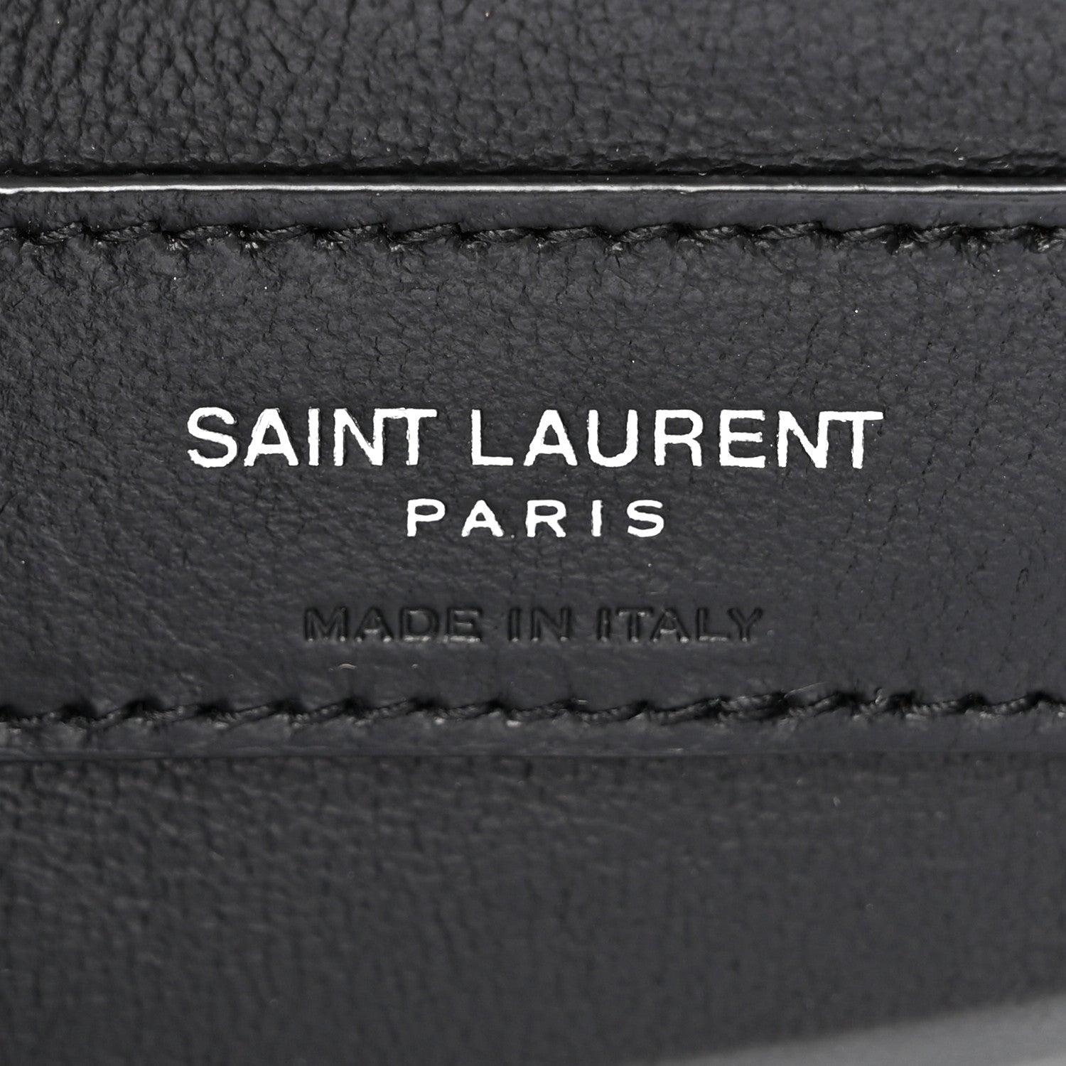 Saint Laurent Patent Textured Striped Small Classic Monogram Kate Tassel Satchel Black 6 of 10