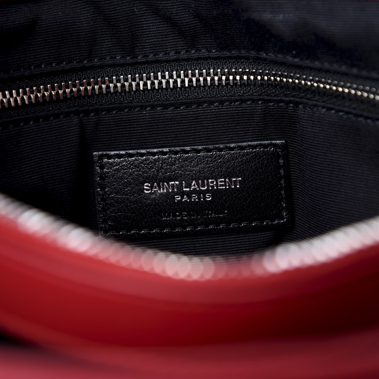 Saint Laurent Calfskin Y Quilted Monogram Medium Loulou Chain Satchel Palissandre 8 of 9