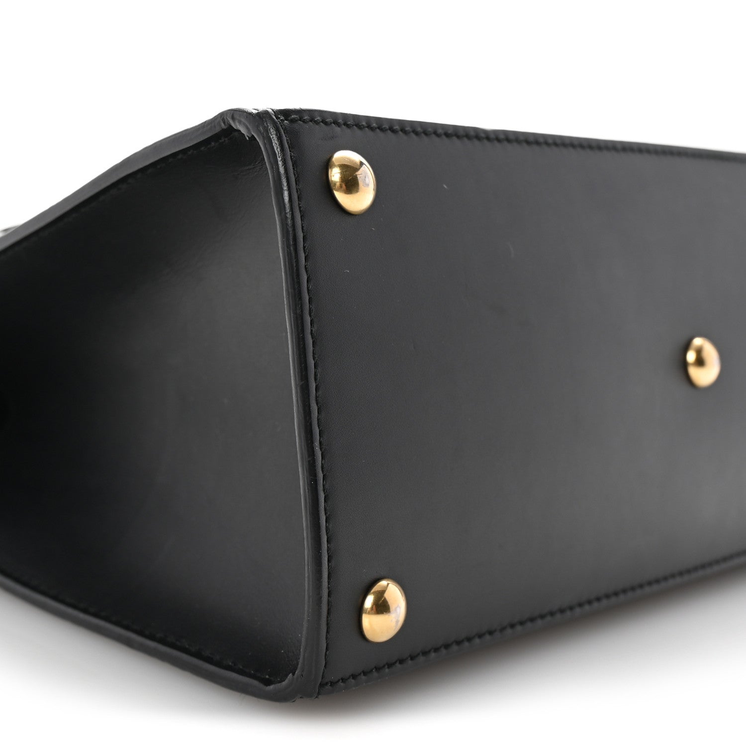 Gucci Guccissima Signature Small Padlock Top Handle Bag Black Black 9 of 10