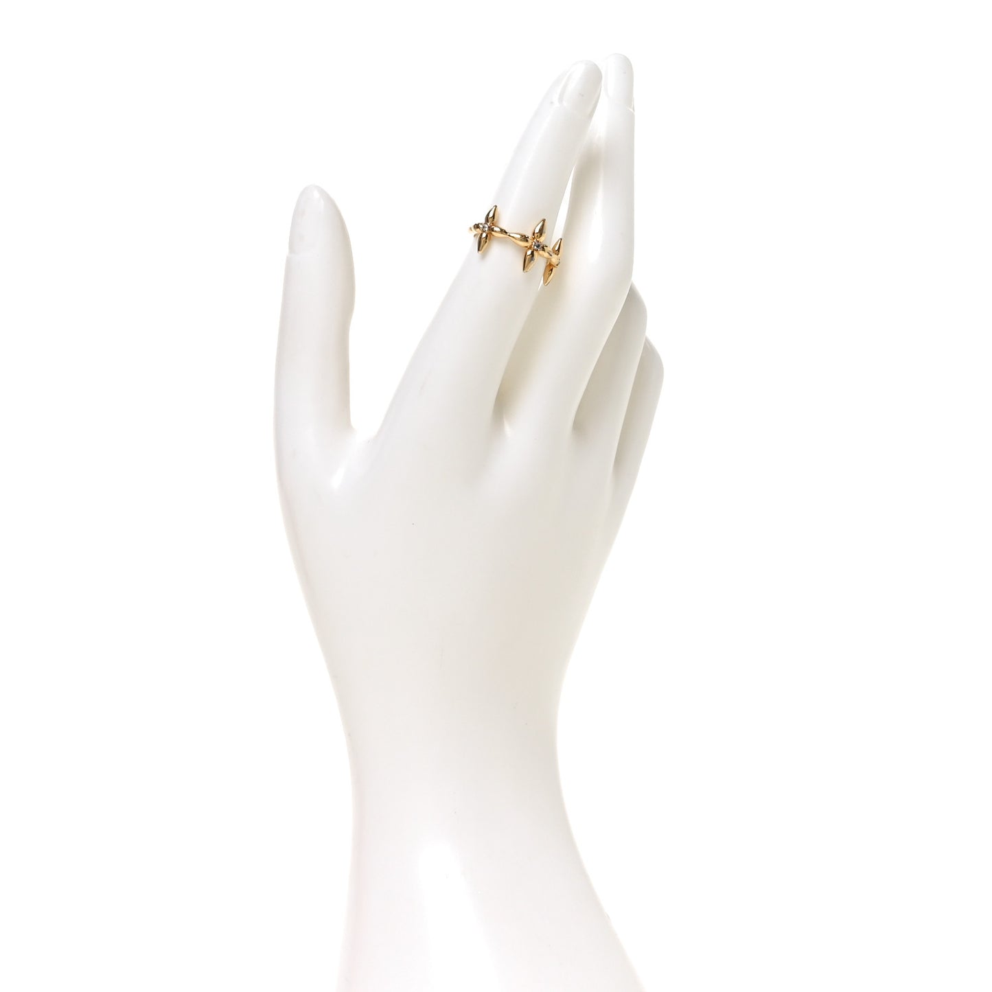 Metal Louisette Signature Ring S Gold