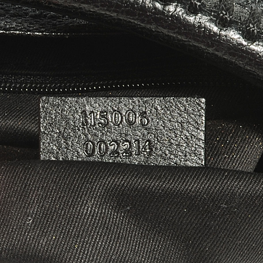 Gucci Monogram Drawstring Hobo Black 6 of 7