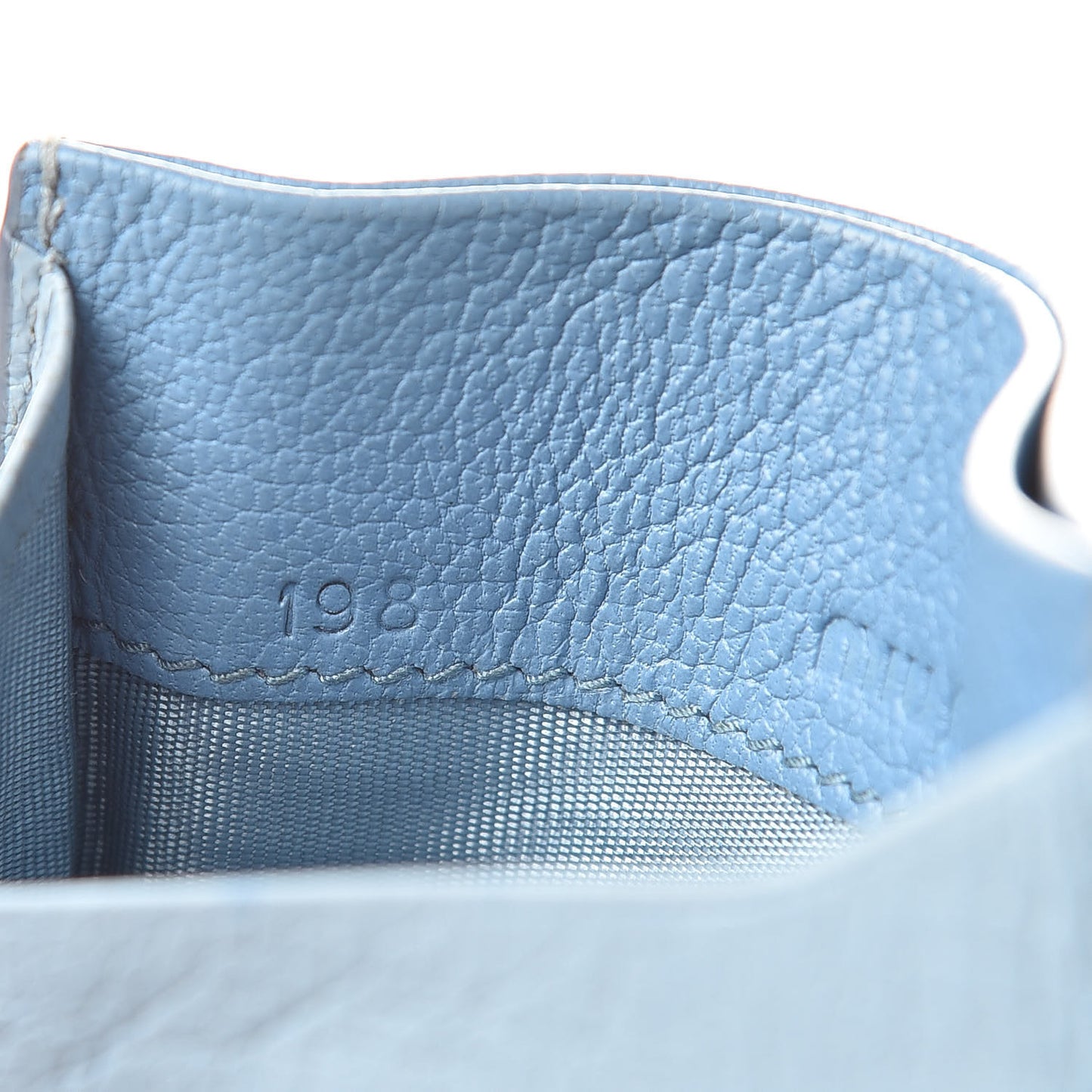 Goatskin Madras Bicolore Card Case Astrale Ciel