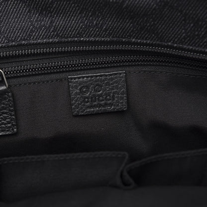 Gucci GG Monogram Mini Web Handle Bucket Tote Black 5 of 8
