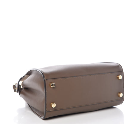 Fendi Vitello Tahiti Burro Bi-Color Medium Peekaboo Iconic Essentially Satchel Maya Camelia Confetto 6 of 15