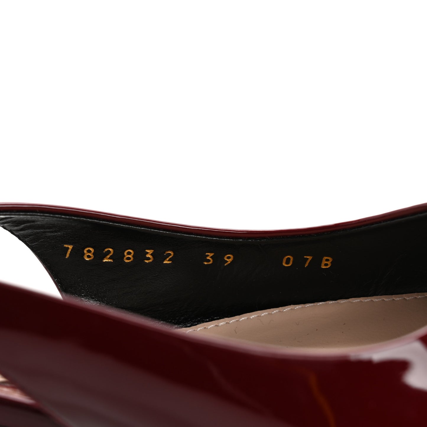 Patent Signoria 35mm Slingback Pumps 39 Rosso Ancora