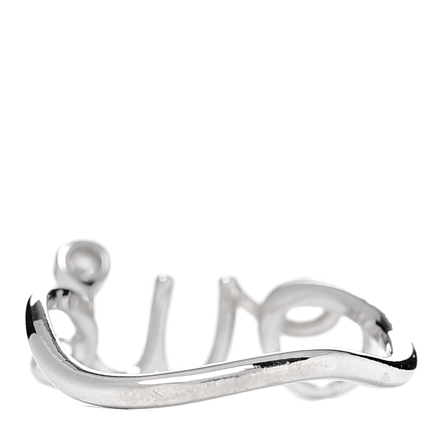 18K White Gold Diamond Oui Ring 50 5.25