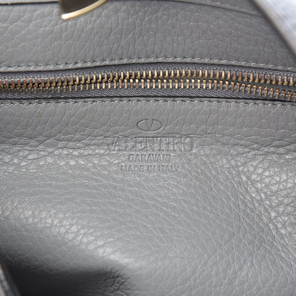 Valentino Garavani Pebbled Calfskin Small Rockstud Flip-Lock Messenger Bag Light Stone 6 of 11
