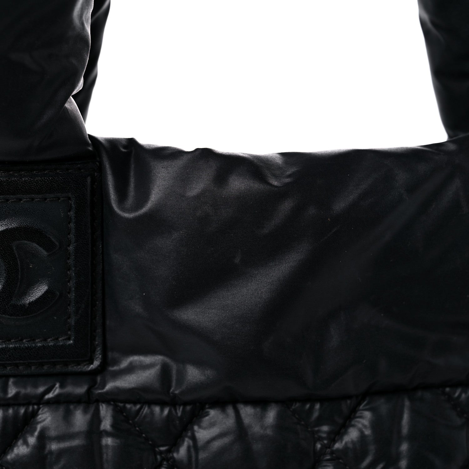 Chanel Nylon Quilted Large Coco Cocoon Tote Black 17 of 20