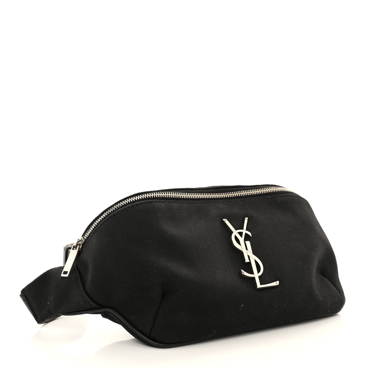 Saint Laurent Canvas Monogram Belt Bag Black 4 of 10
