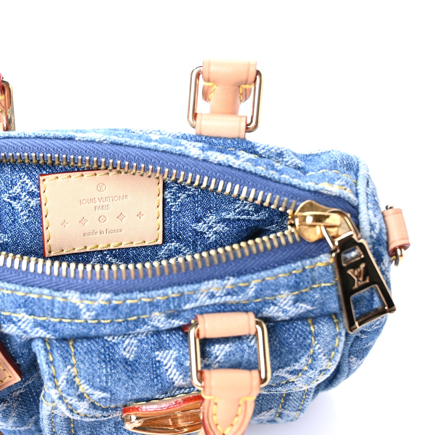 Monogram Denim Nano Speedy Blue