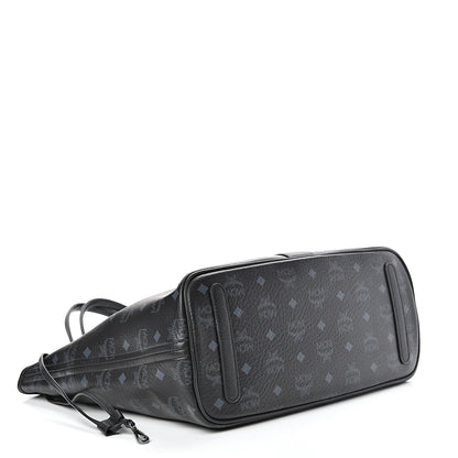 MCM Visetos Medium Liz Reversible Shopper Tote Black 5 of 17
