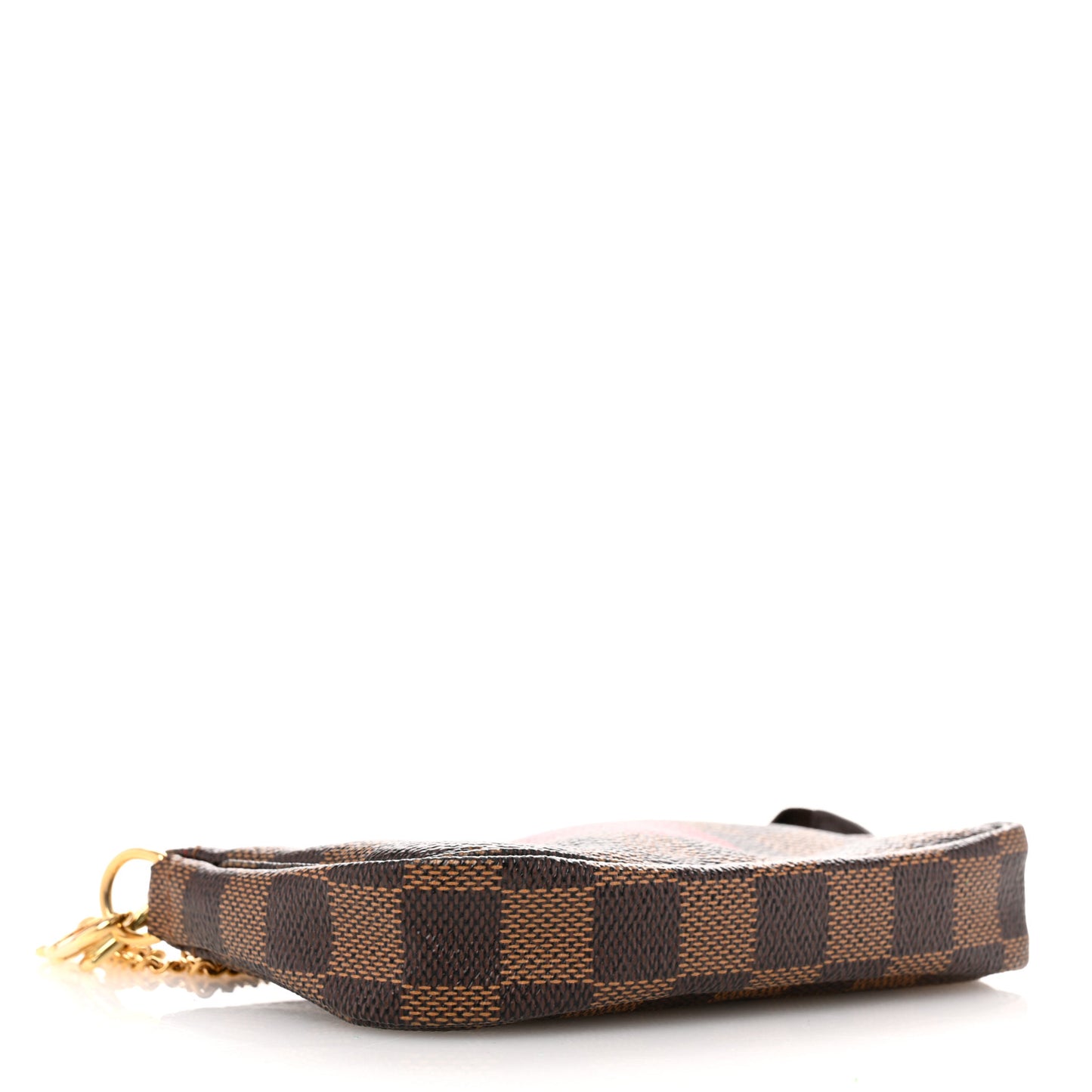 Damier Ebene Complice Trunks and Bags Mini Pochette Accessories Red