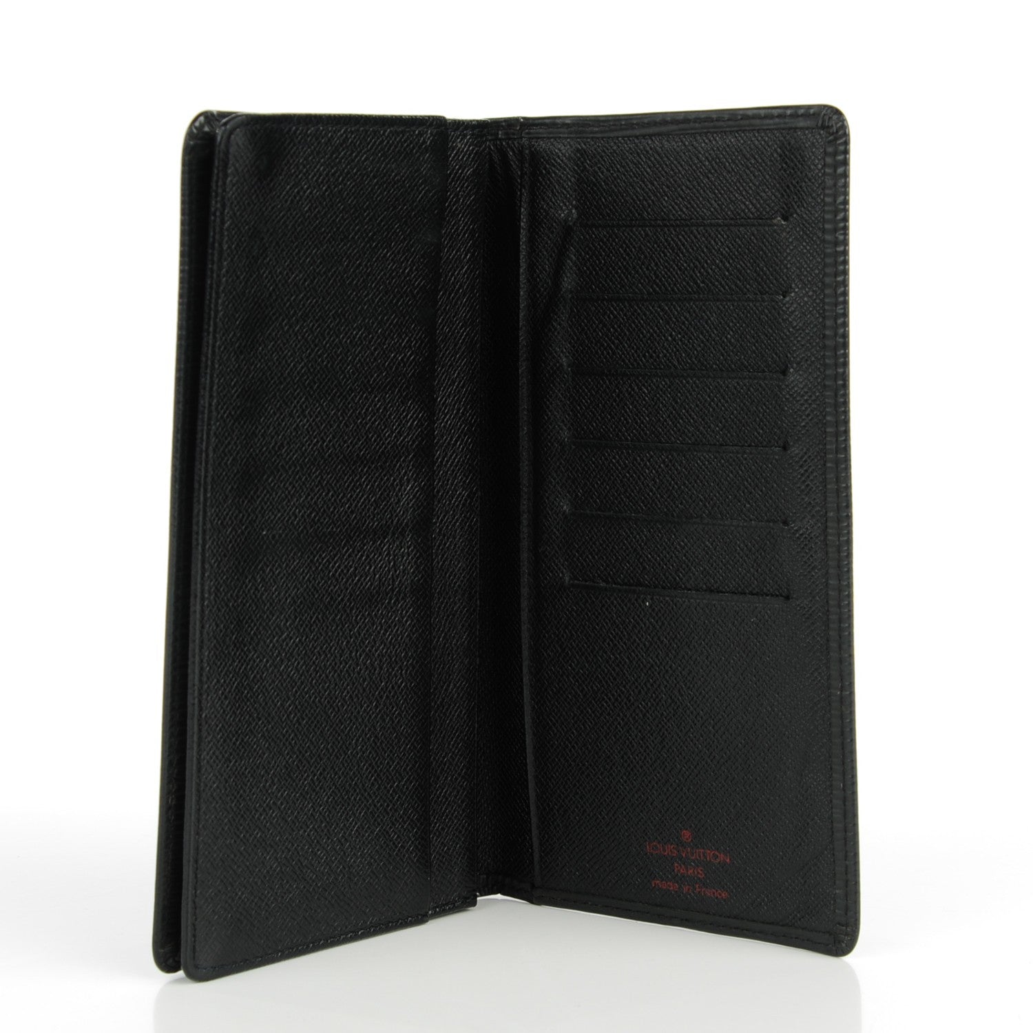 Louis Vuitton Epi Checkbook Organizer Wallet Black 5 of 7