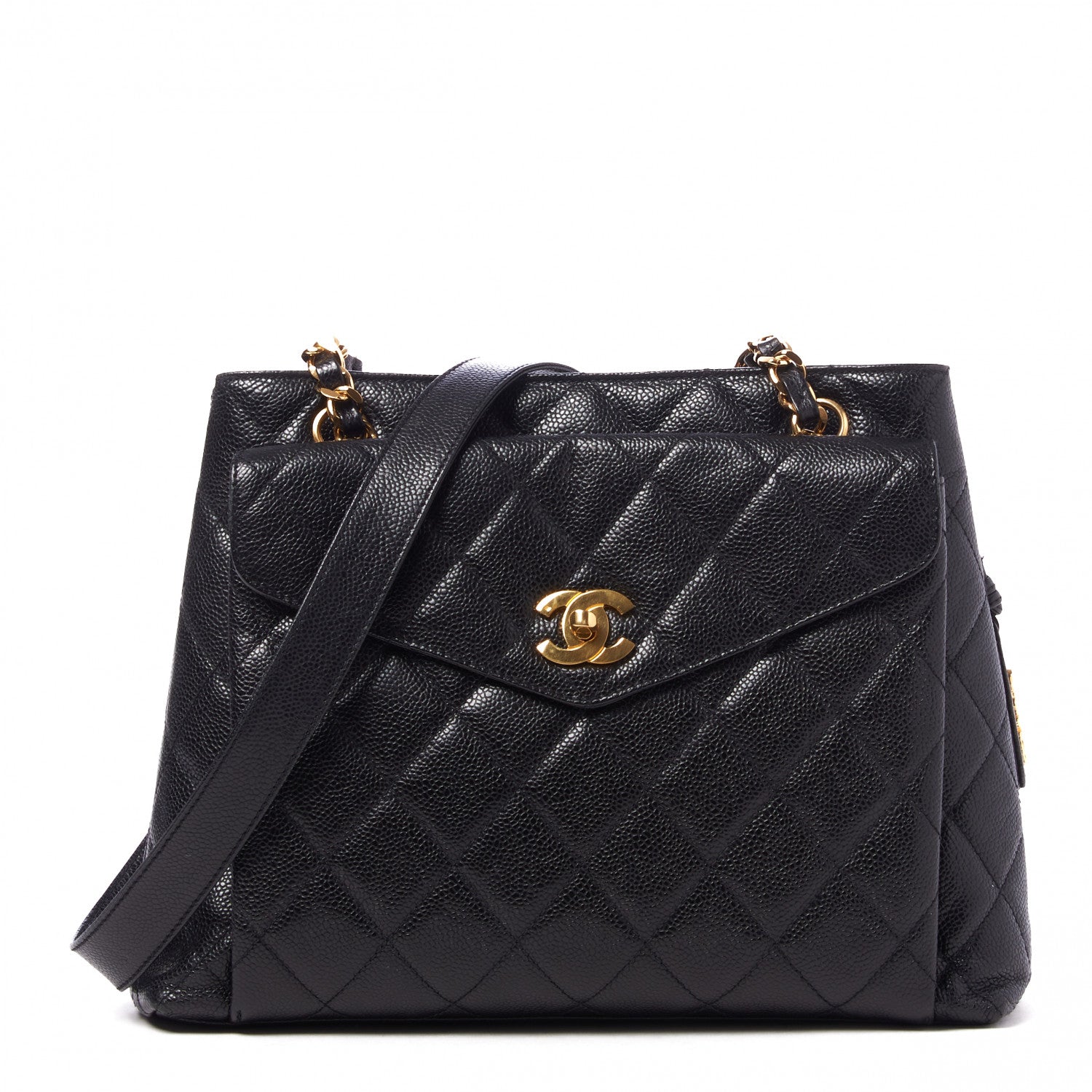 Chanel Caviar Quilted Flap Shoulder Bag Black 1 of 10