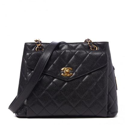 Chanel Caviar Quilted Flap Shoulder Bag Black 1 of 10