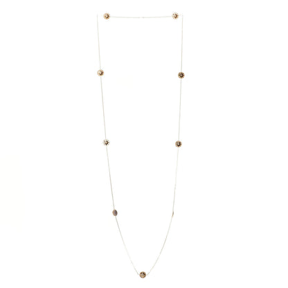 Christian Dior 18K Yellow Gold Diamond Mother of Pearl Long Rose Des Vents Necklace 3 of 4