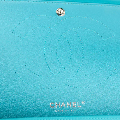 Chanel Lambskin Quilted Jumbo Double Flap Blue 6 of 7