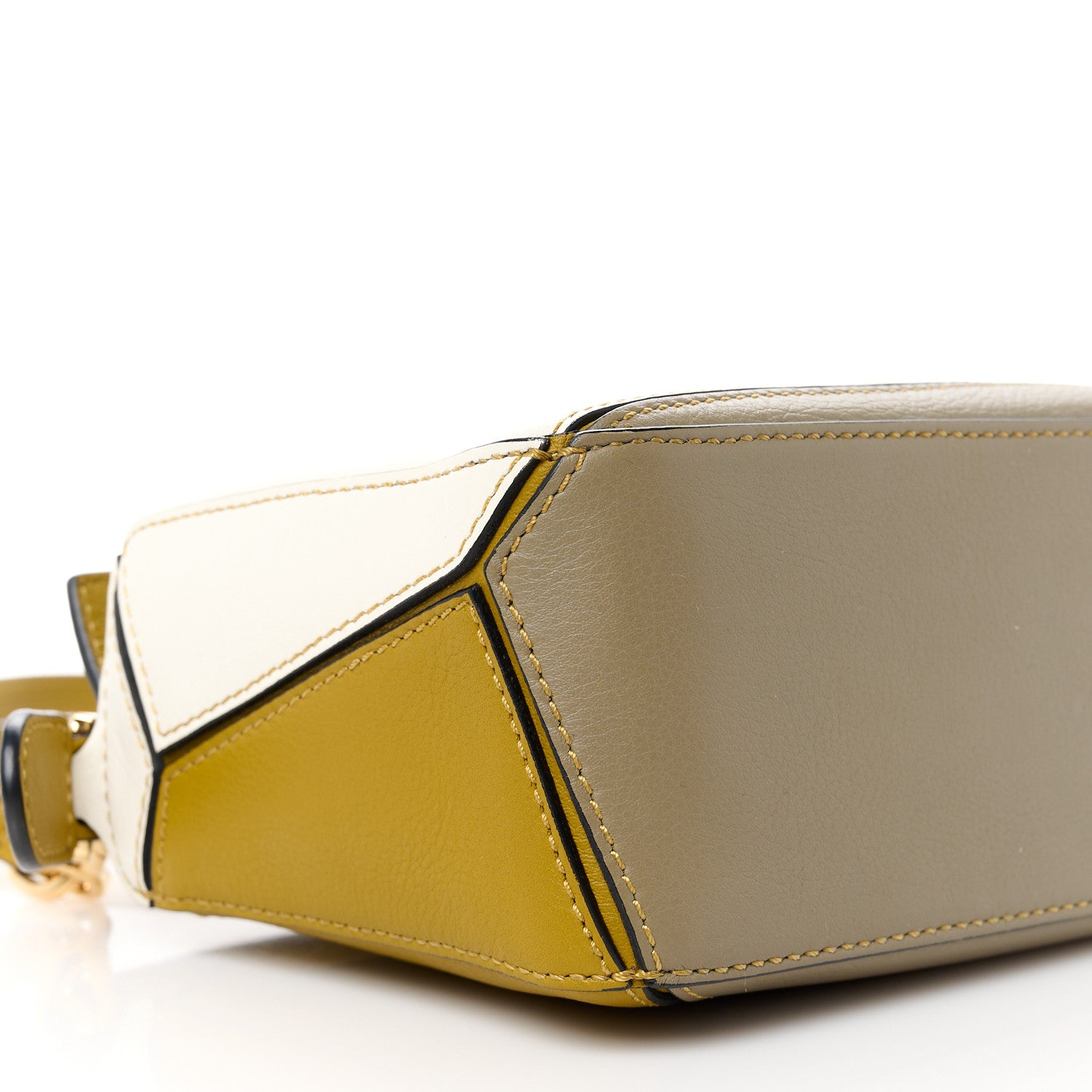 Loewe Calfskin Mini Puzzle Bag Ochre 10 of 11