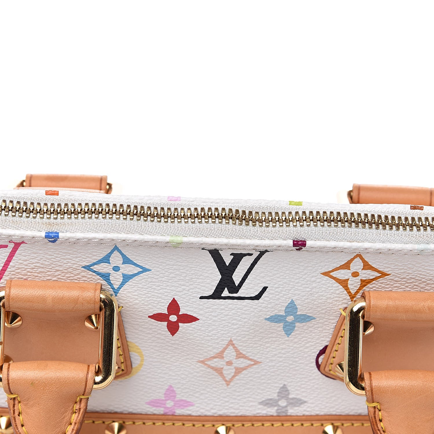Louis Vuitton Monogram Multicolor Alma White 8 of 14