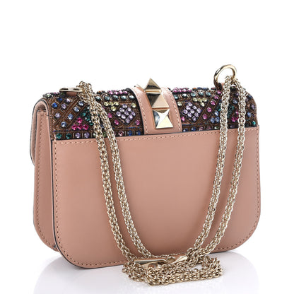 Valentino Garavani Vitello Crystal Embellished Small Glam Lock Rockstud Flap Multicolor 4 of 10