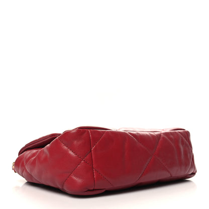 Chanel Goatskin Quilted Medium Chanel 19 Flap Red 4 of 10