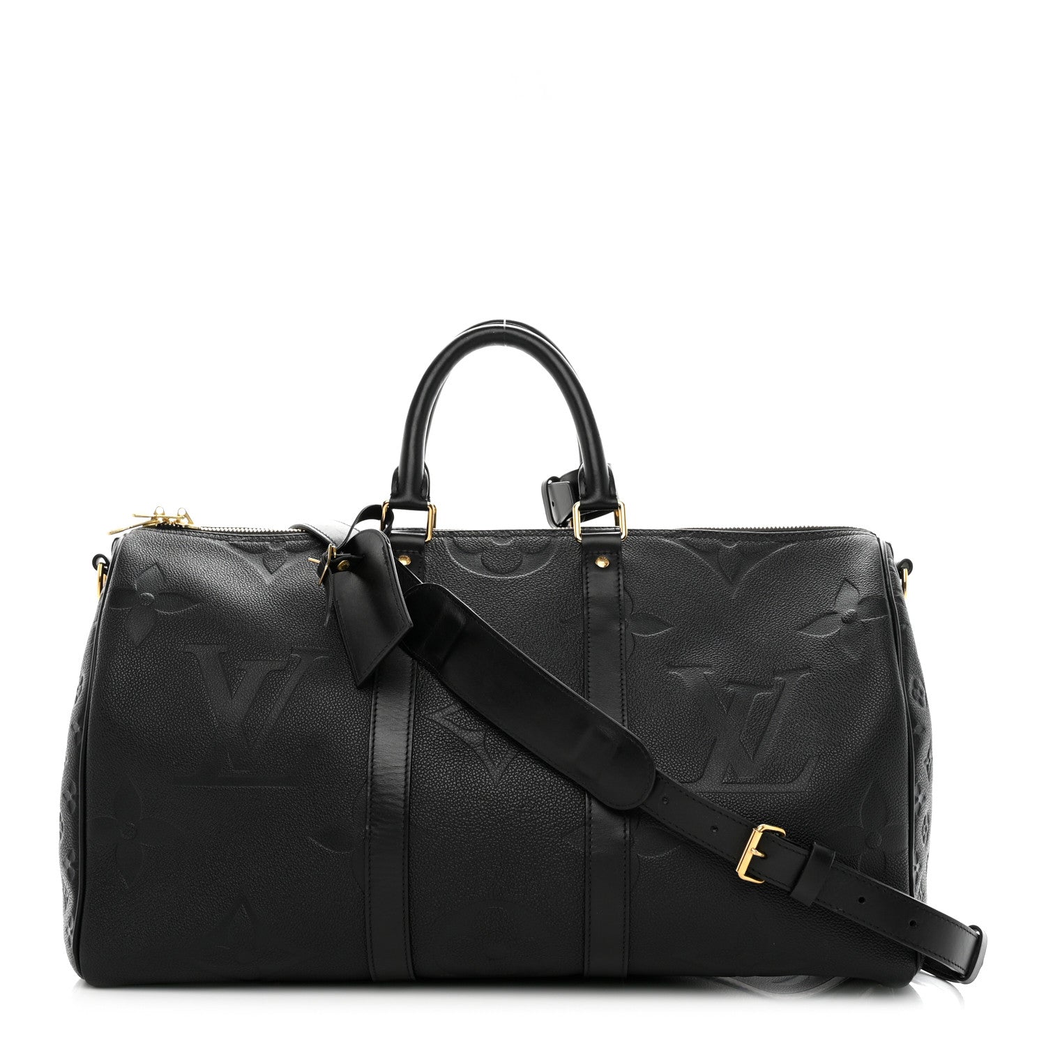 Louis Vuitton Empreinte Monogram Giant Keepall Bandouliere 45 Black 1 of 8