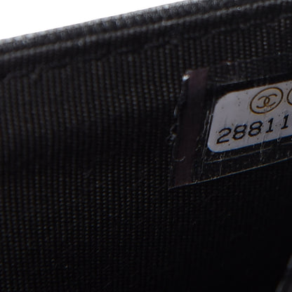 Chanel Goatskin Quilted Chanel 19 Flap Wallet Black 7 of 8