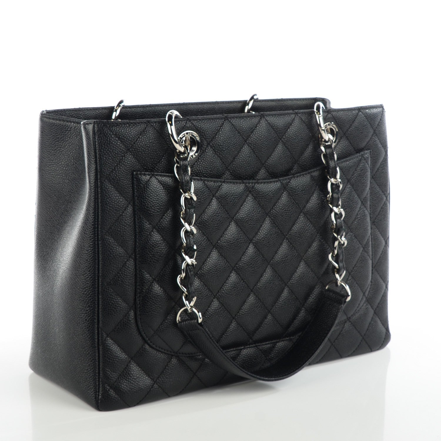 Chanel Caviar Quilted Grand Shopping Tote GST Black 2 of 7