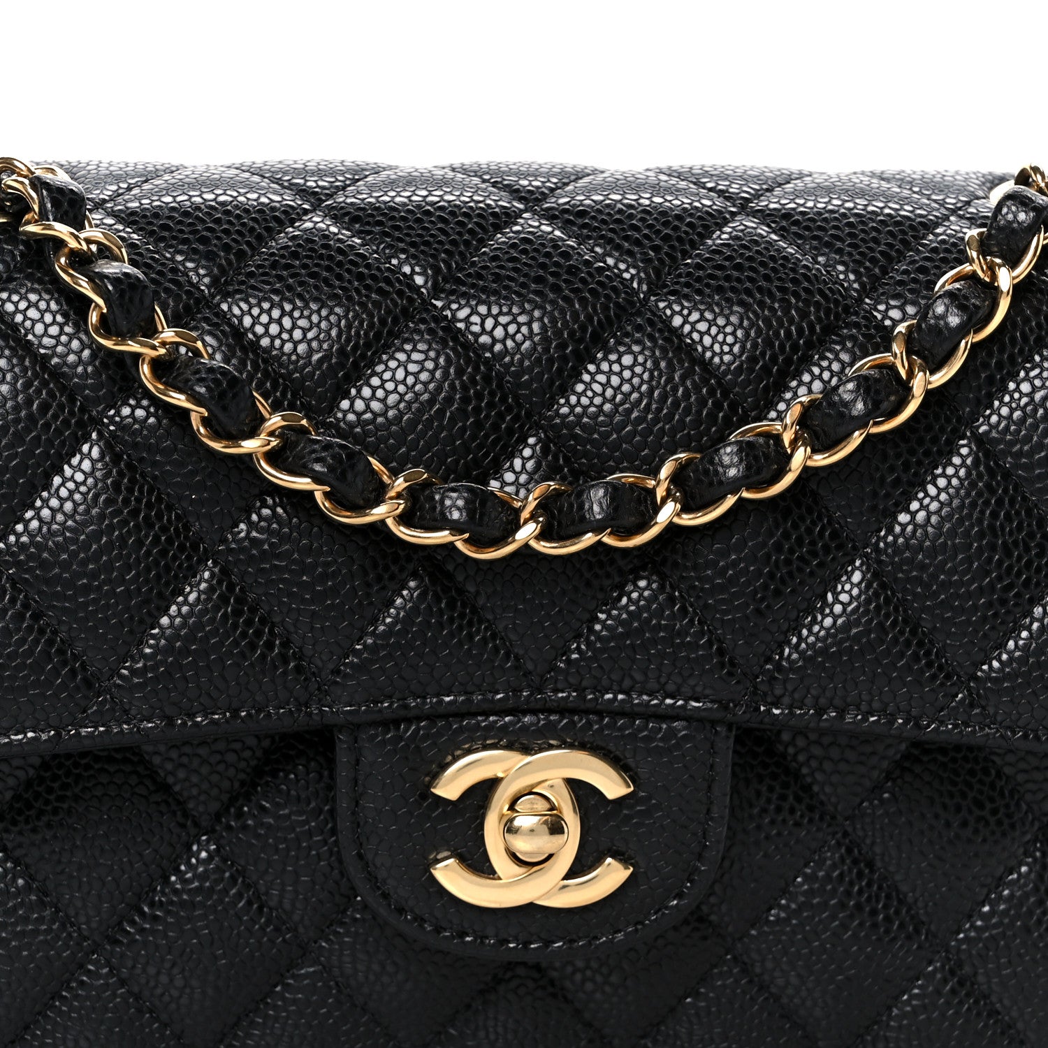 Chanel Caviar Quilted Small Double Flap Black 9 of 12