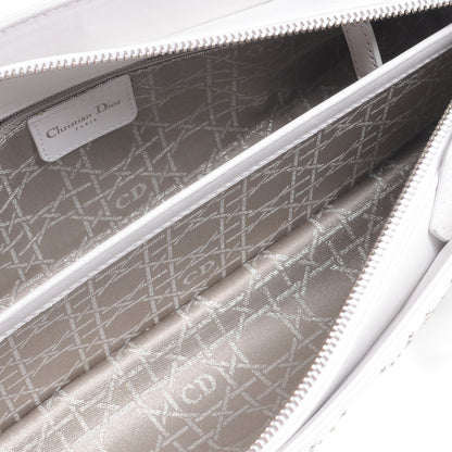 Christian Dior Lambskin Cannage Studded East West Lady Dior White 5 of 8