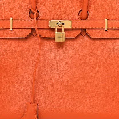 Hermes Epsom Birkin 35 Orange 8 of 12
