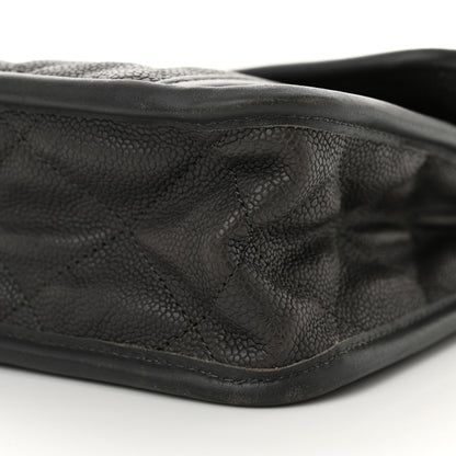 Chanel Caviar Quilted Large French Riviera Flap Dark Grey 10 of 12