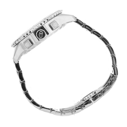 Christian Dior Stainless Steel Diamond Sapphire 38mm Christal Chronograph Quartz Watch White 5 of 8