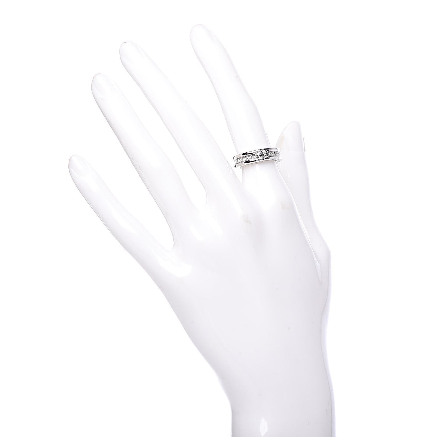 18K White Gold Diamond .30ct B.Zero1 Engagement Ring 48 4.5