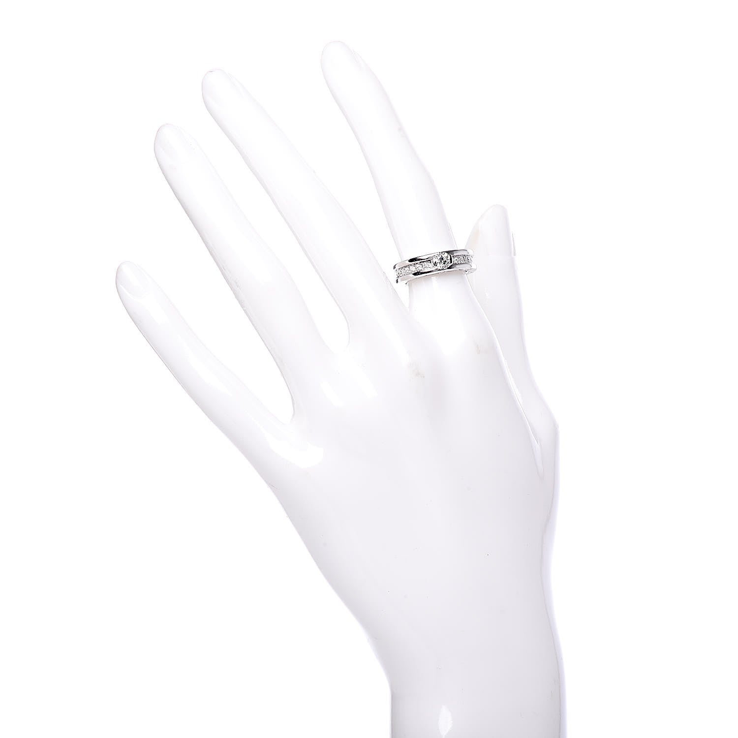 Bulgari 18K White Gold Diamond .30ct B.Zero1 Engagement Ring 48 4.5 2 of 6