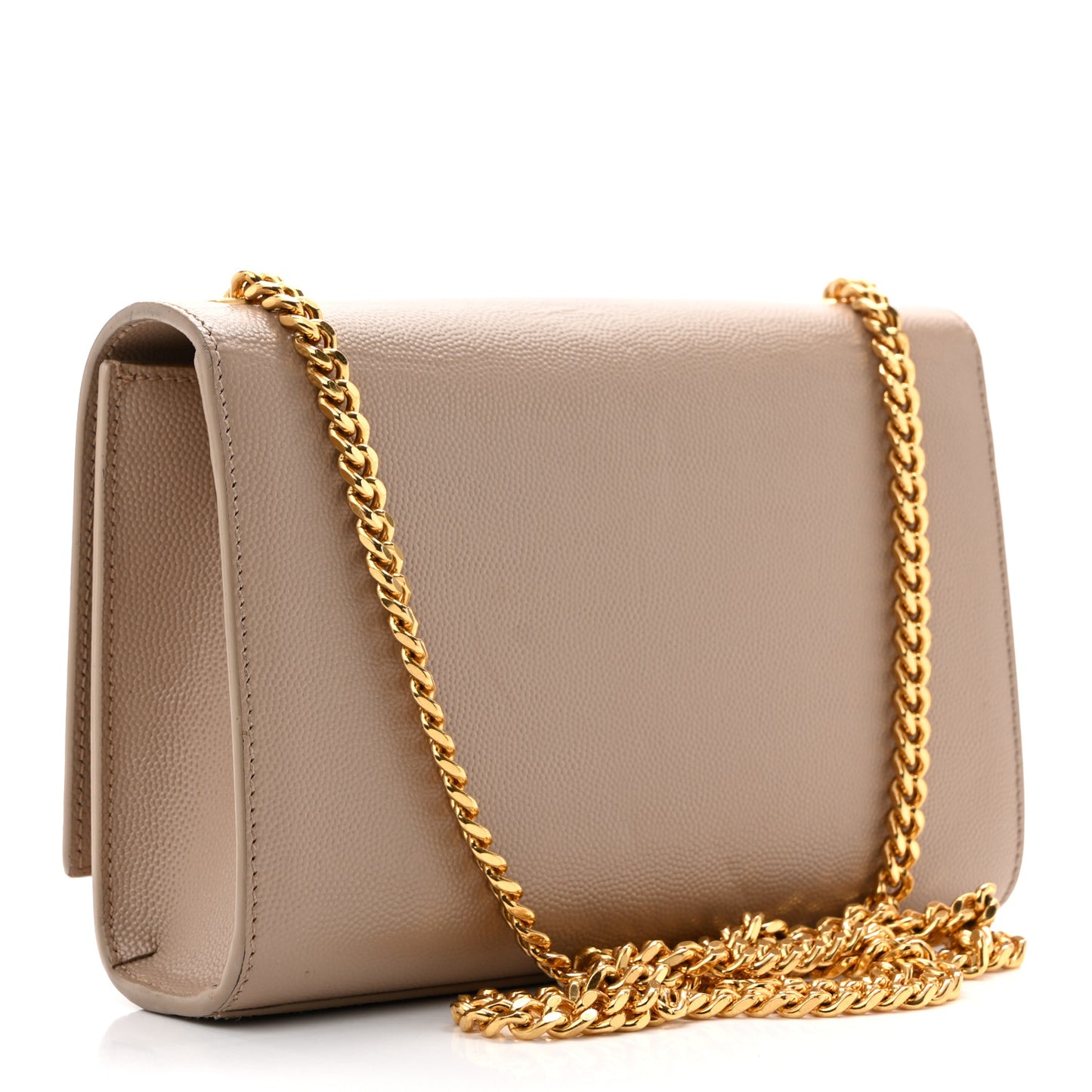 Grain De Poudre Small Monogram Kate Satchel Dark Beige