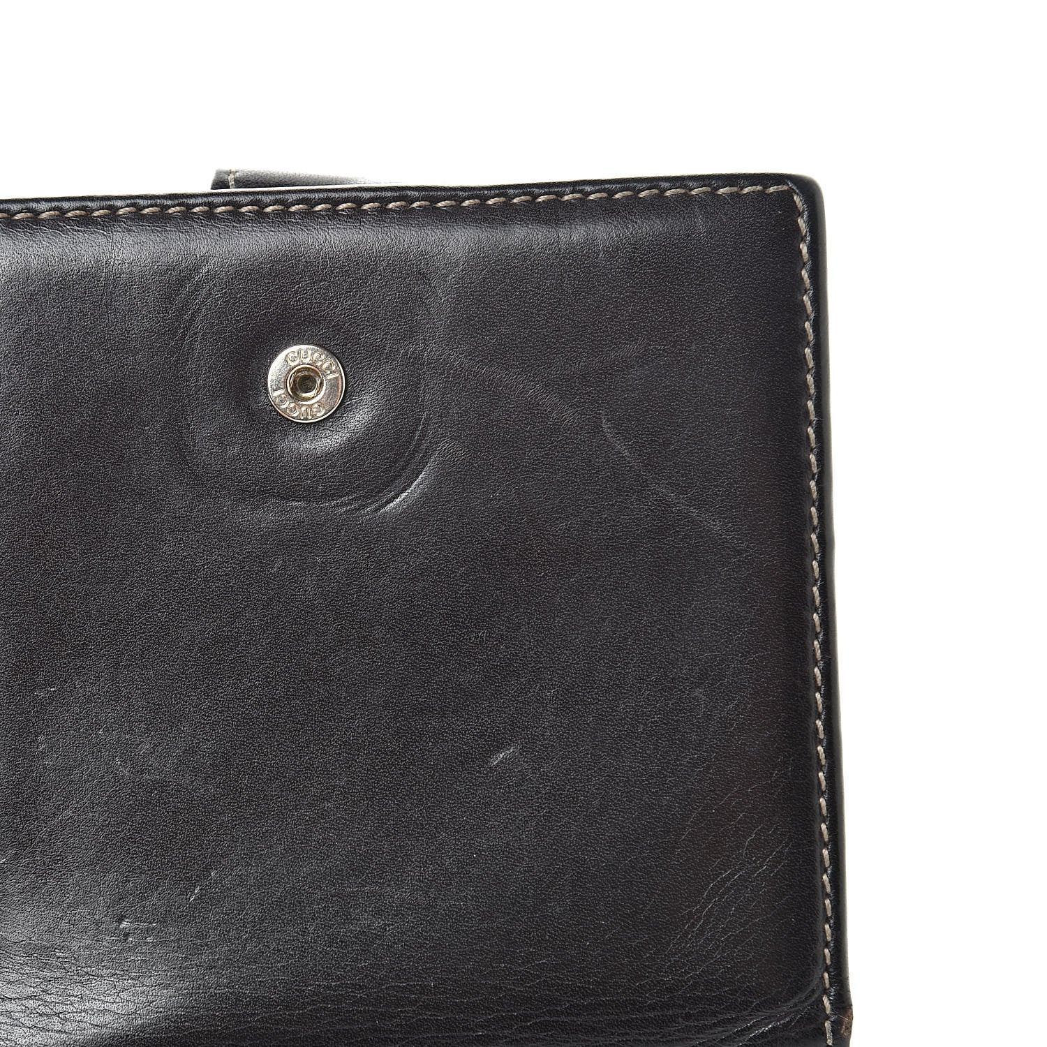 Gucci Calfskin Compact Britt Wallet Dark Brown 13 of 17