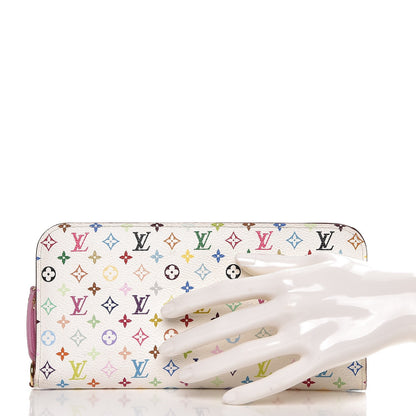Louis Vuitton Monogram Multicolor Insolite Wallet White Litchi 2 of 7