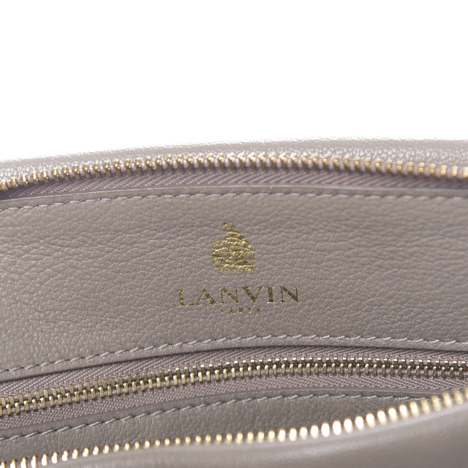 Lanvin Goatskin Trilogy Bowling Bag Mastic 8 of 12