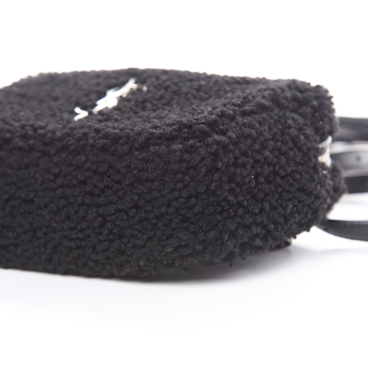 Saint Laurent Shearling Monogram Lou Belt Bag Black 9 of 9